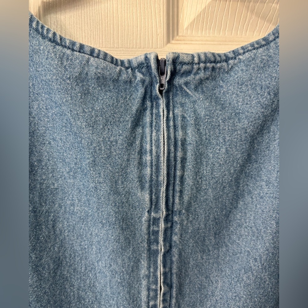 Vintage CB Casual Denim Woman Sz PL Embroidered Cats Pockets Casual Relaxed Fun - Picture 7 of 9